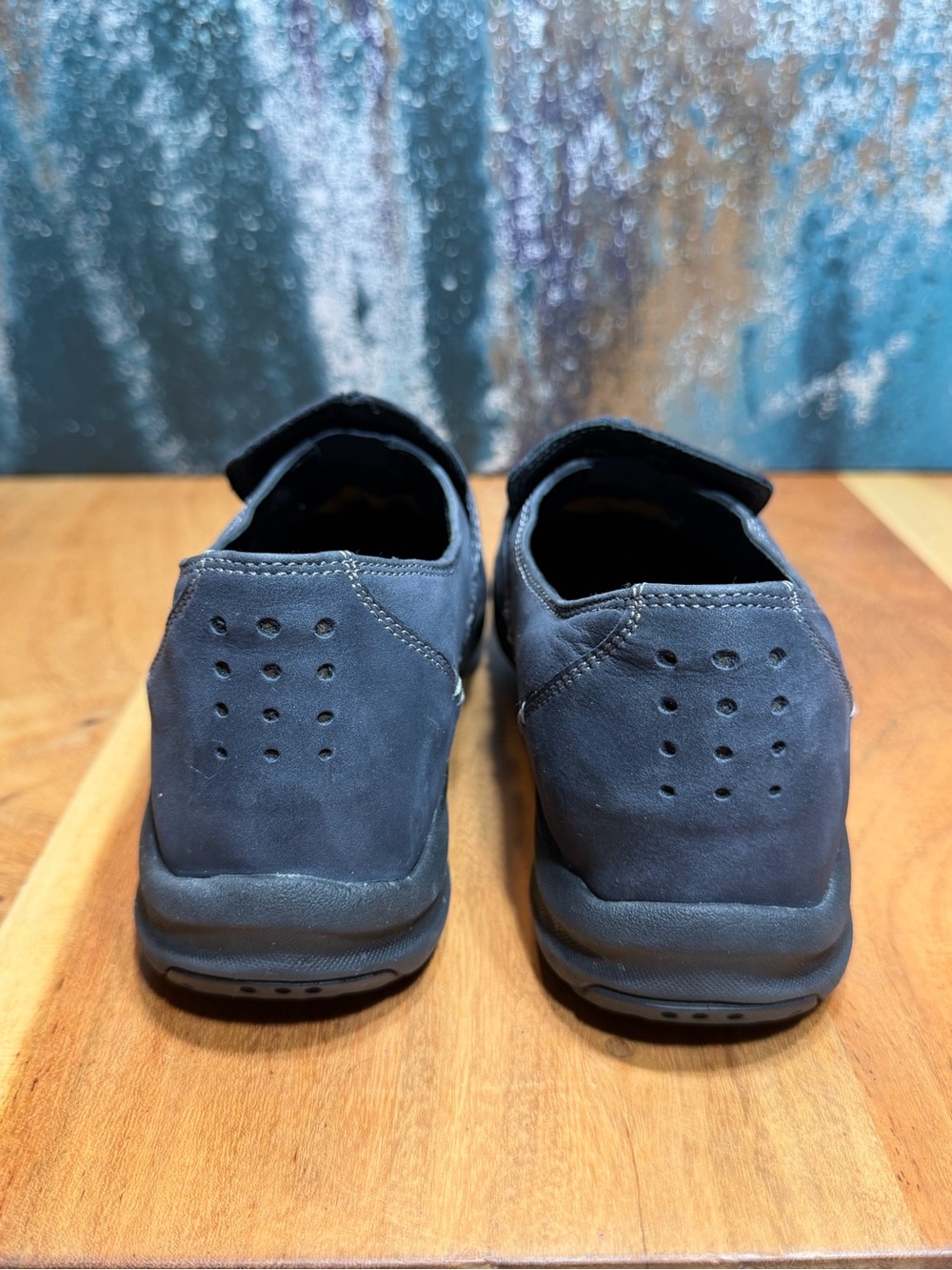 Clarks Minimalist Wave Walk Navy‎ Leather Comfort Loafers 2010s (VGUC) - Picture 4 of 11